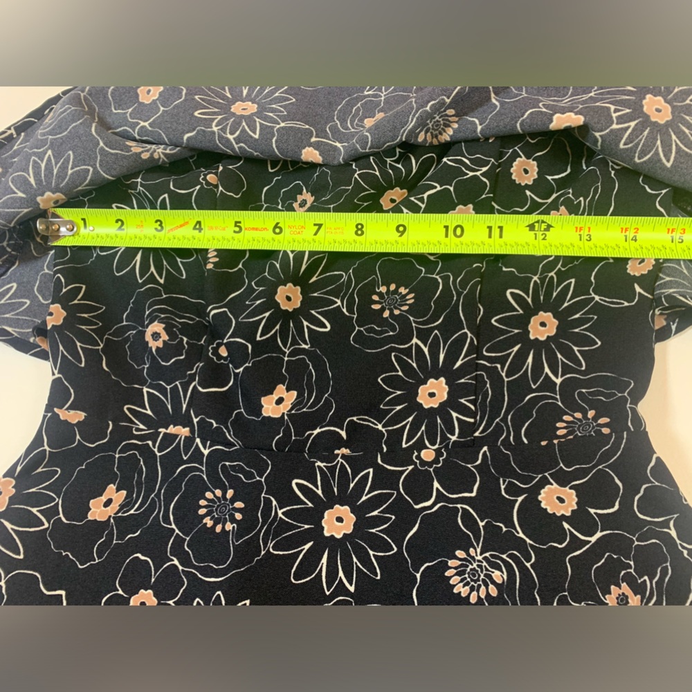 J.O.A strapless floral flutter dress size small fit and flare (bin K) - Picture 6 of 11